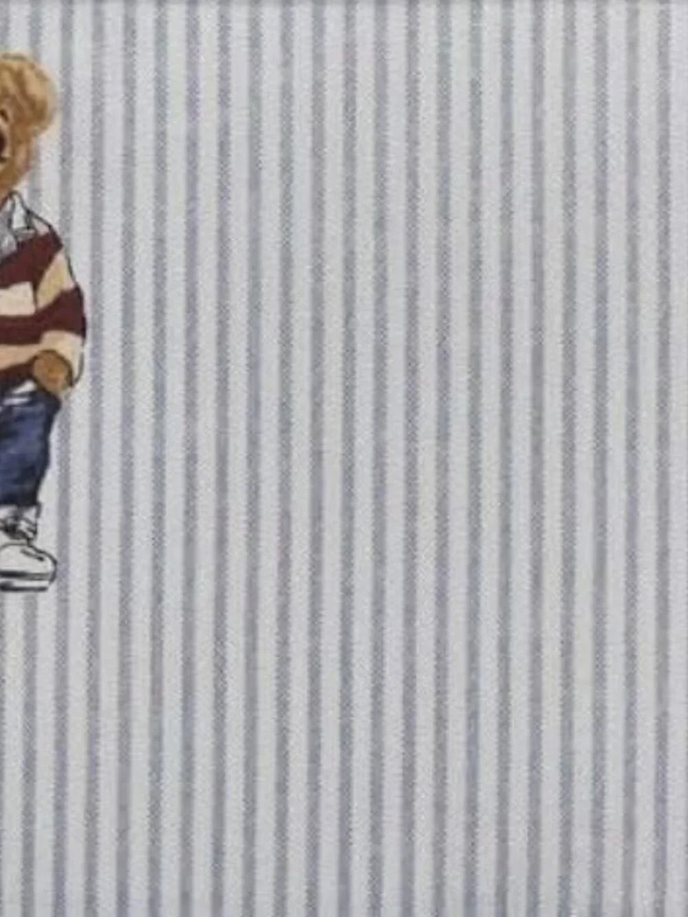 Ralph Lauren Polo Bear Rugby Stripe King Sheet Set
